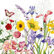 Guardanapo para Decoupage Ambiente 33x33cm com 20 Unidades - Borboleta e Flores Imagination