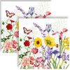 Guardanapo para Decoupage Ambiente 33x33cm com 20 Unidades - Borboleta e Flores Imagination