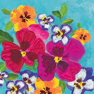 Guardanapo para Decoupage Ambiente 33x33cm com 2 Unidades - Flores Amor-perfeito