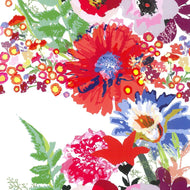 Guardanapo para Decoupage Ambiente 33x33cm com 2 Unidades - Flores Fascínio Abstrato