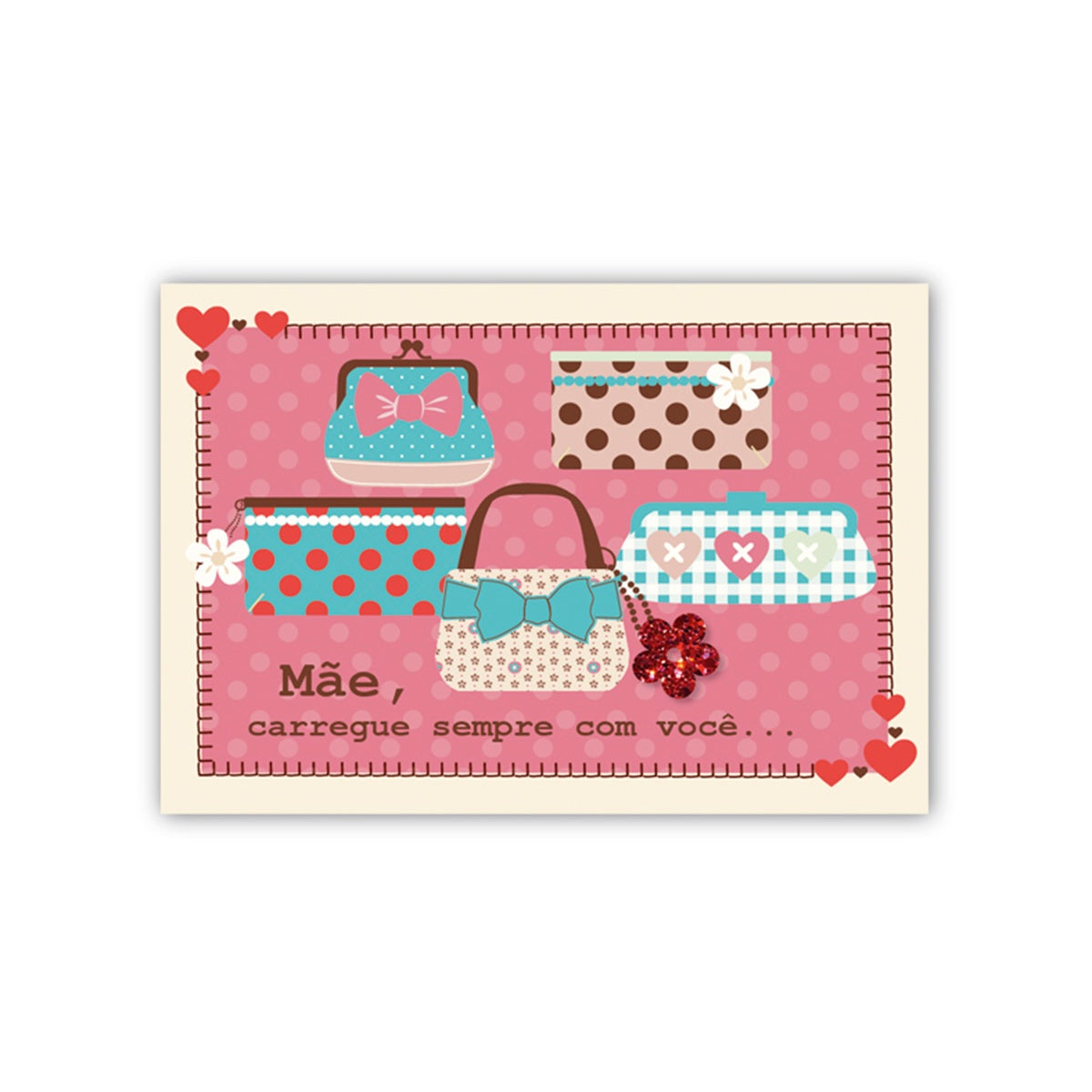 Cartão Mix Mãe Bolsinha - Fina Ideia - 11×15,5cm com Envelope