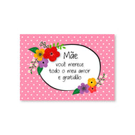 Cartão Dia das Mães Mix Gratidão - Fina Ideia - 11×15,5cm com Envelope