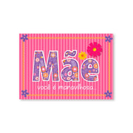 Cartão Dia das Mães Mix Palavra Floral - Fina Ideia - 11×15,5cm com Envelope