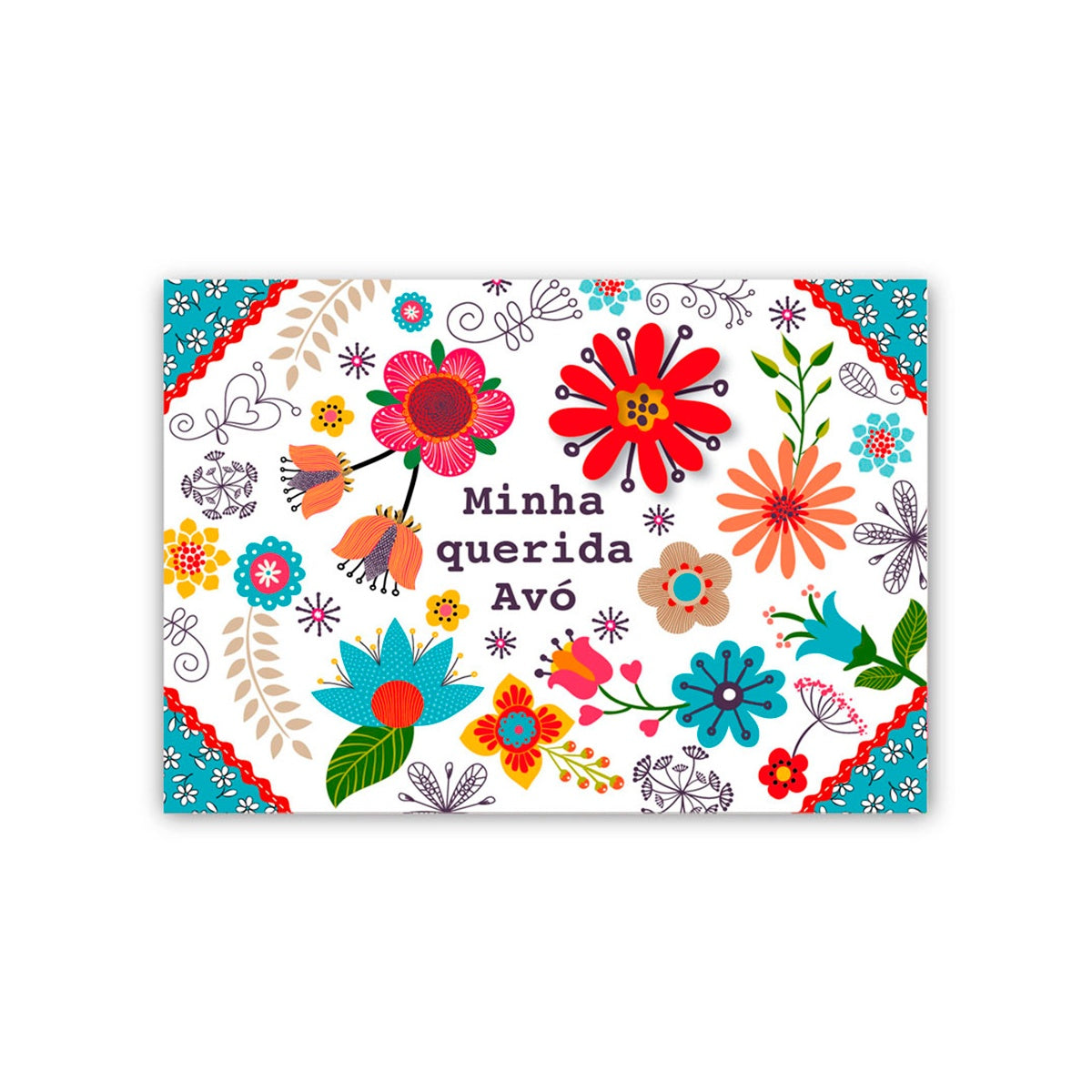 Cartão Mix Avó Floral - Fina Ideia - 11×15,5cm com Envelope