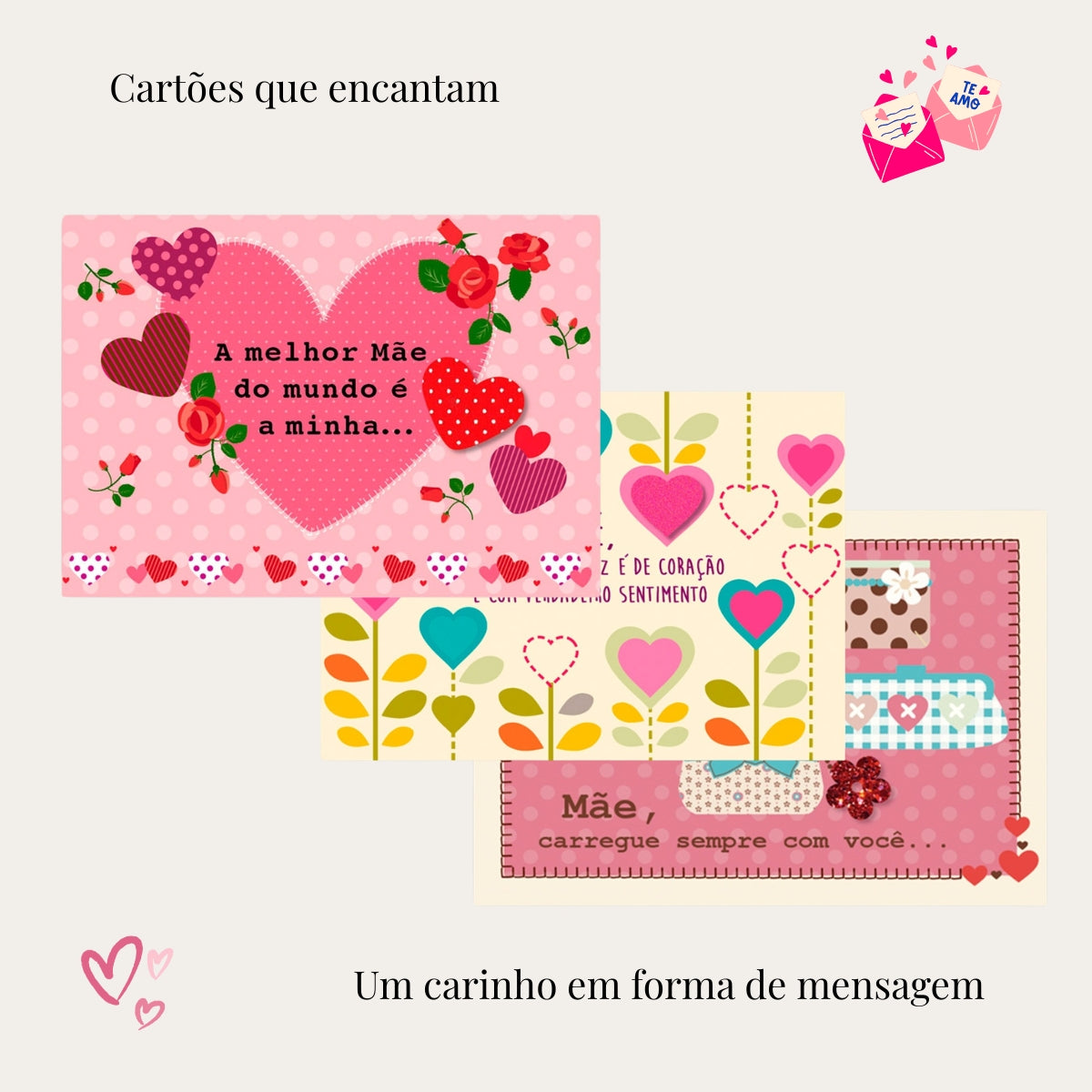 Cartão Mix Mãe Dália - Fina Ideia - 11×15,5cm com Envelope