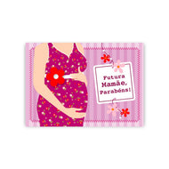 Cartão Dia das Mães Futura Mamãe Vestido - Fina Ideia - 11×15,5cm com Envelope