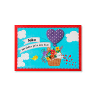 Cartão Dia das Mães Mix Balão Gatinho - Fina Ideia - 11×15,5cm com Envelope