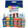 Estojo Tinta Dimensional Acrilex Metalica 20ml com 6 Cores