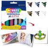 Estojo Tinta Dimensional Acrilex Glitter 20ml com 6 Cores