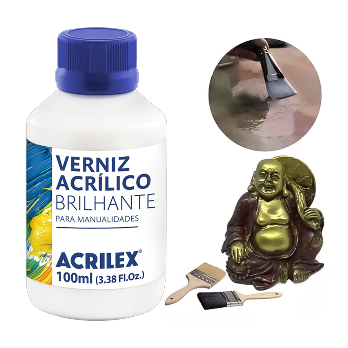 Verniz Acrilico Brilhante Acrilex  [TAMANHO: 100ML]