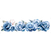 Transfer de Imagem Têxtil Barra Lili - Rosas Azuis 24x7cm para Artesanato e Customização em Tecido Ttb4l-006 - Litoarte