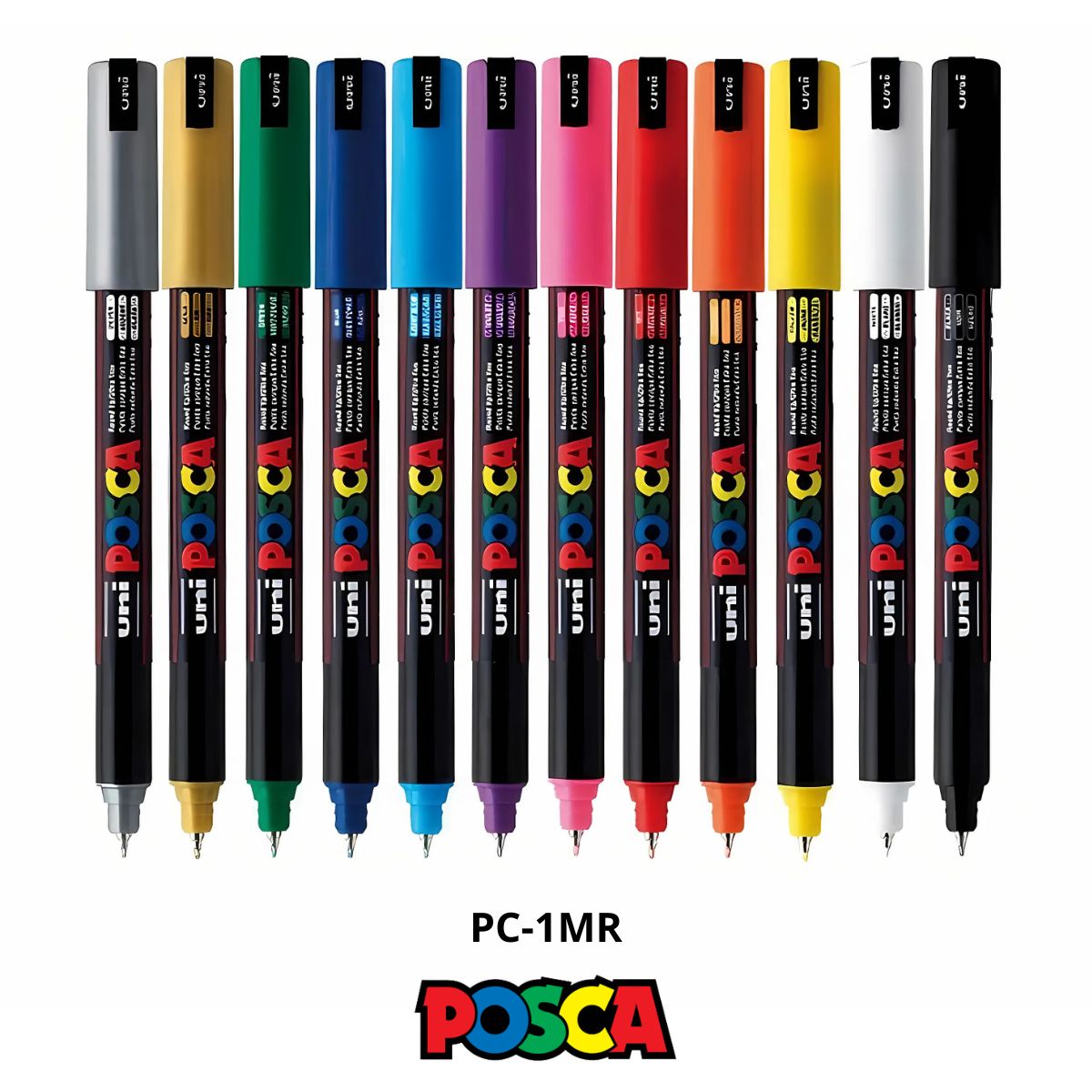 Caneta Posca PC-1MR Ponta Extra Fina 0.7mm Uniball