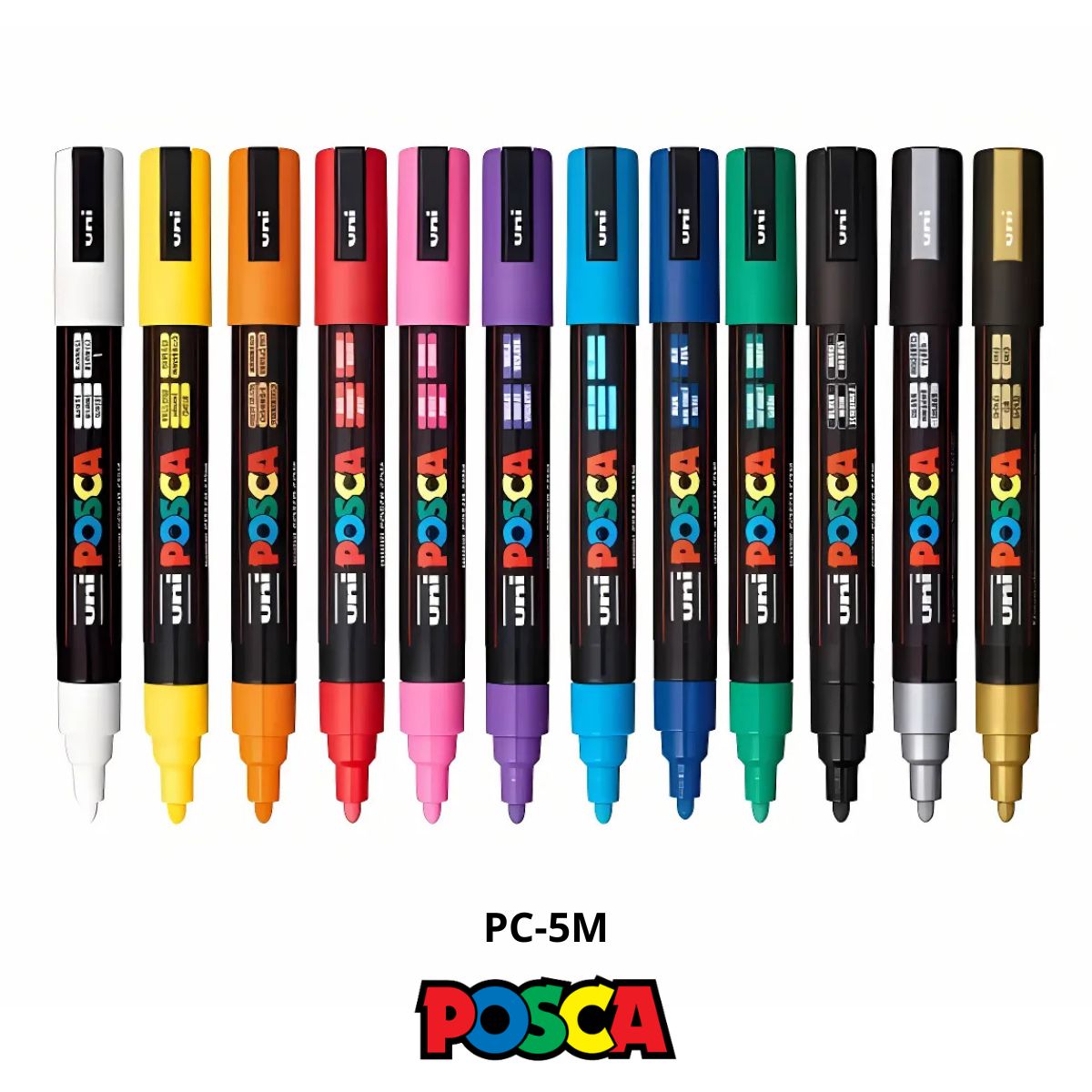 Caneta Posca Pc-5m Ponta Media 2.5mm Uniball