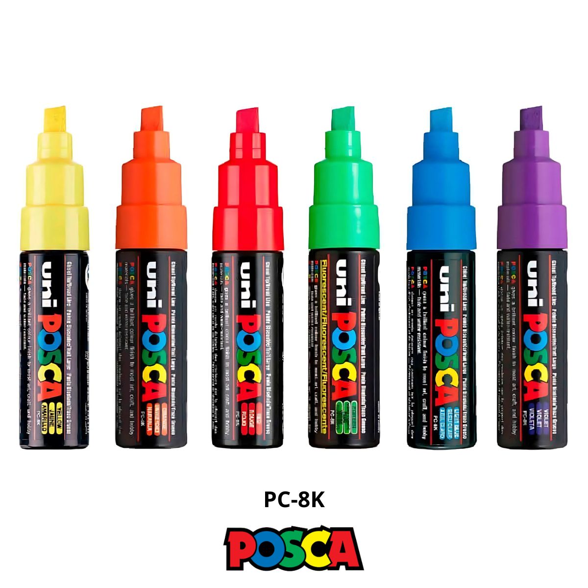 Caneta Posca PC-8K Ponta Bold 8mm Uniball