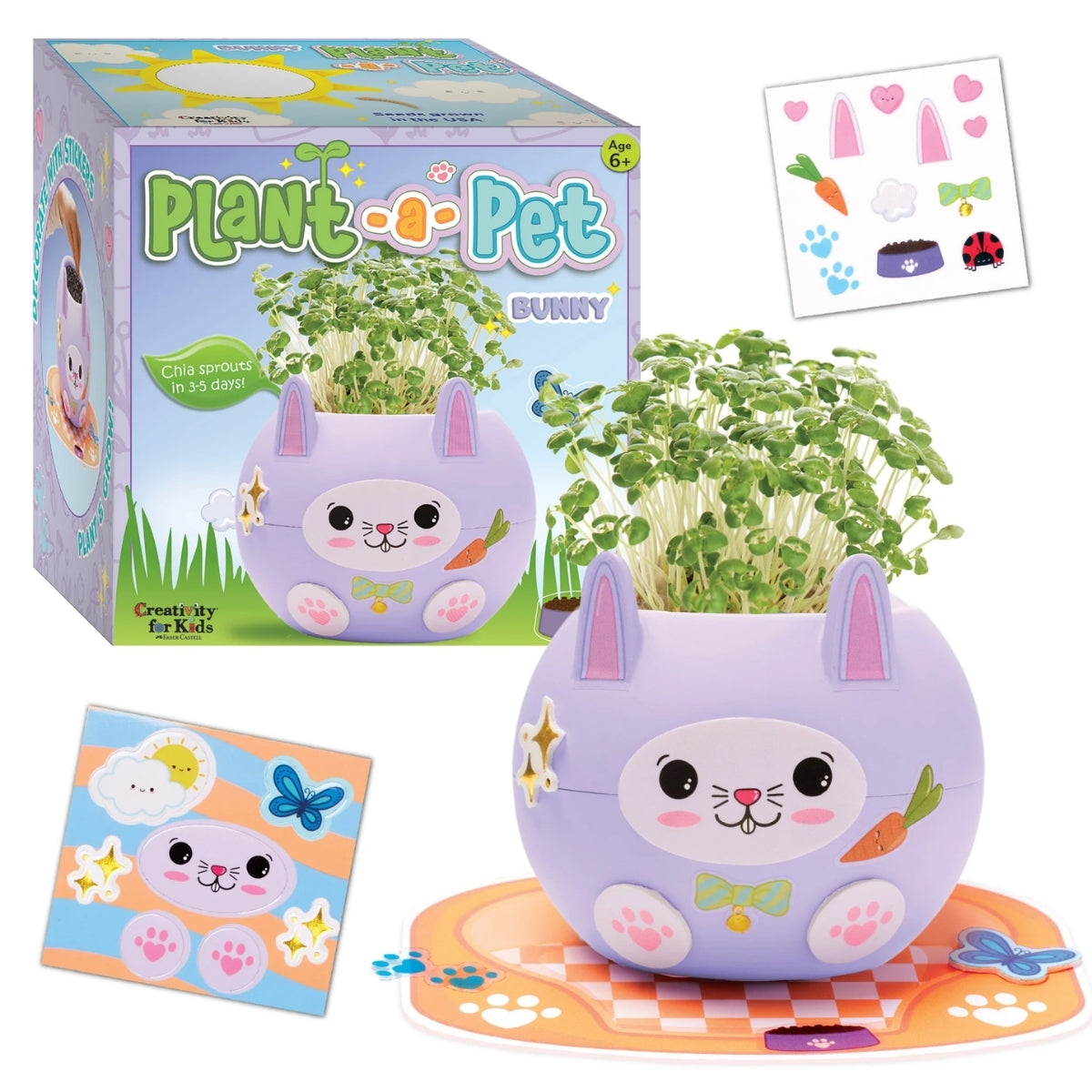 Kit Plant-a-pet Coelhinho Creativity For Kids 6438900 - Faber-castell