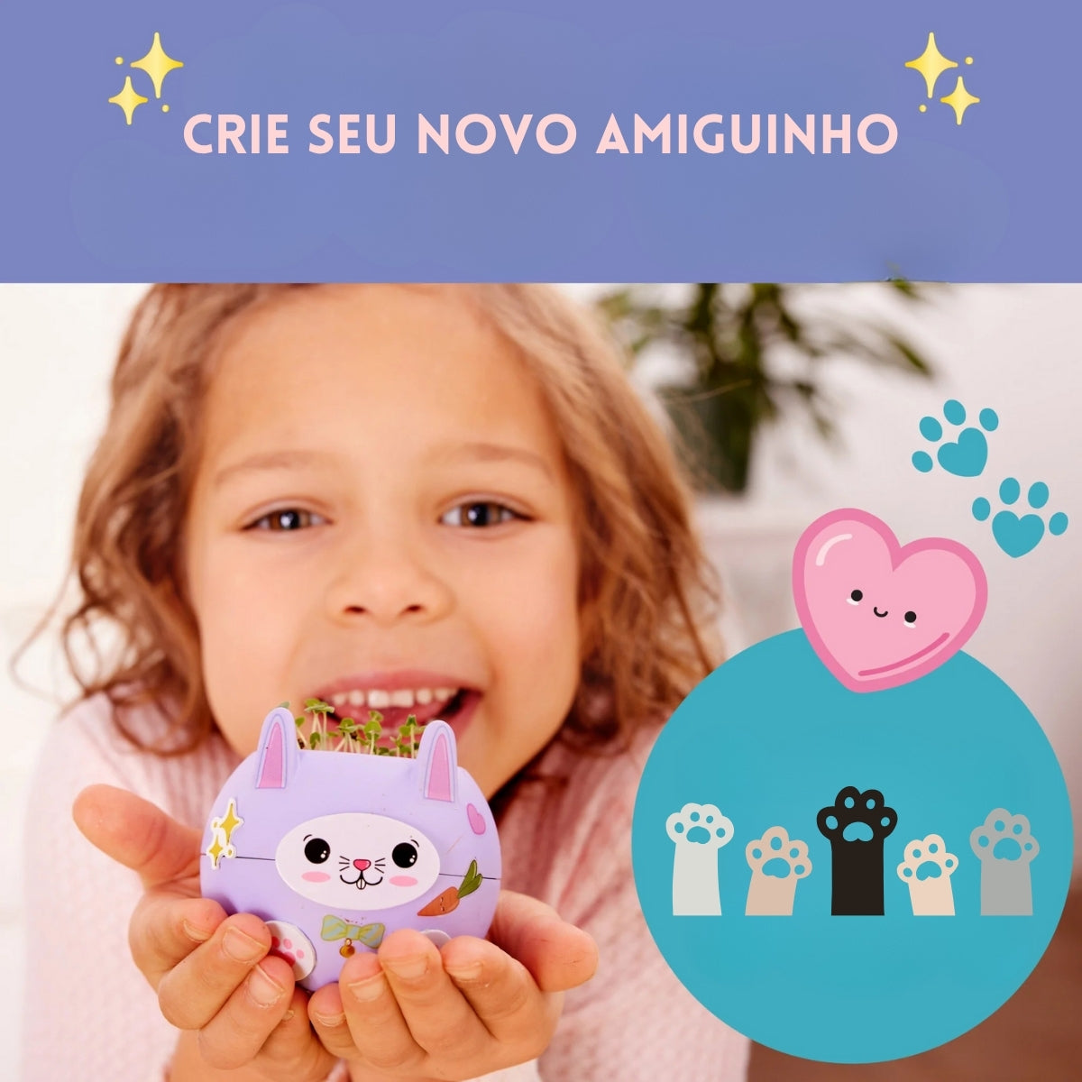 Kit Plant-a-pet Coelhinho Creativity For Kids 6438900 - Faber-castell