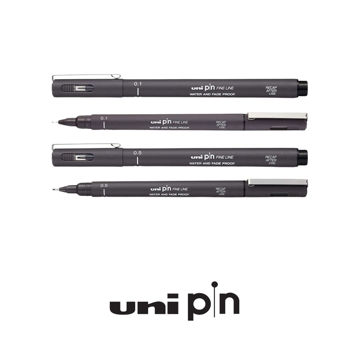 Caneta Técnica Ponta Fina Pin Fine Line Cinza Escuro Uniball 