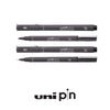 Caneta Técnica Ponta Fina Pin Fine Line Cinza Escuro Uniball 