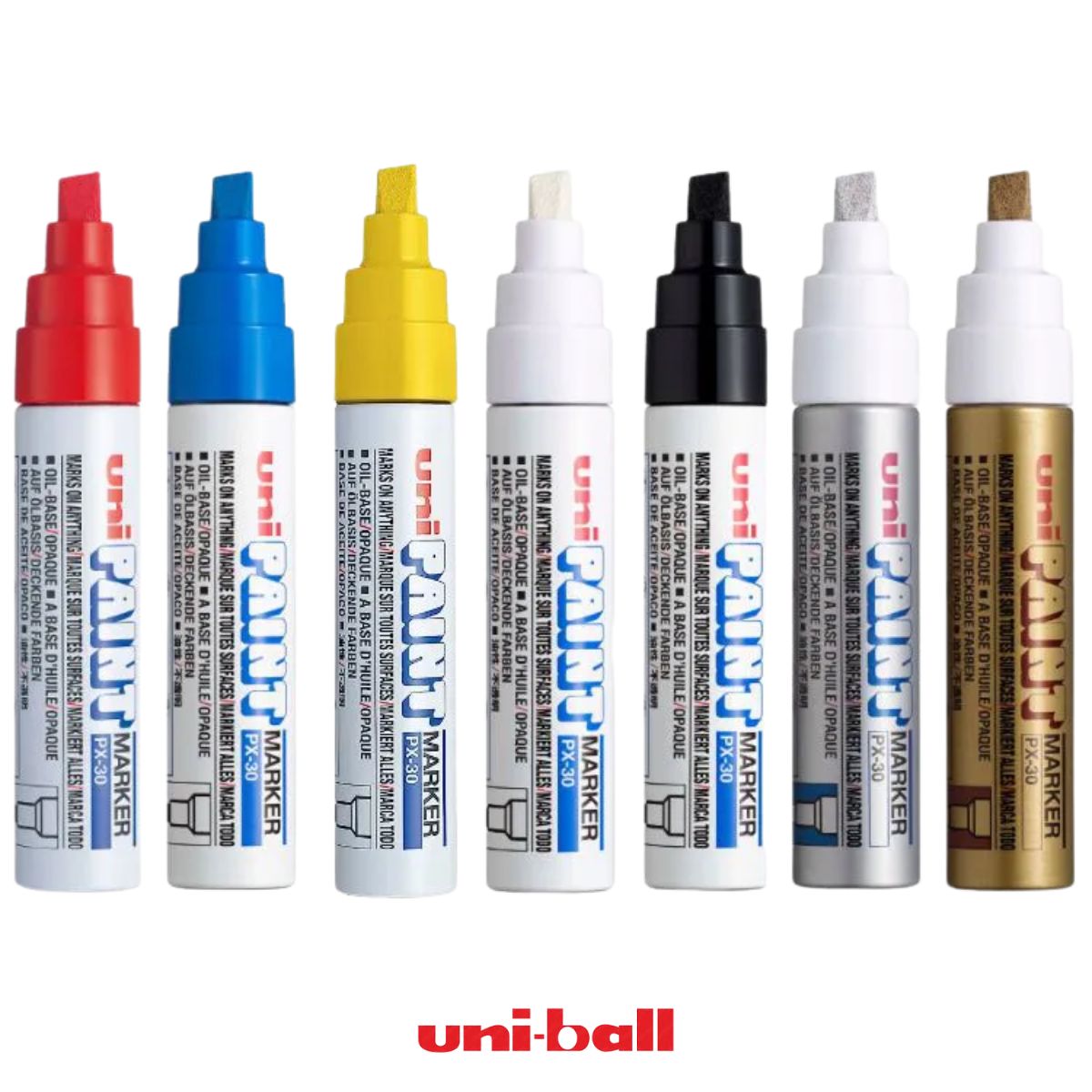 Marcador Caneta Permanente Paint Marker Px-30 8.5mm Uniball