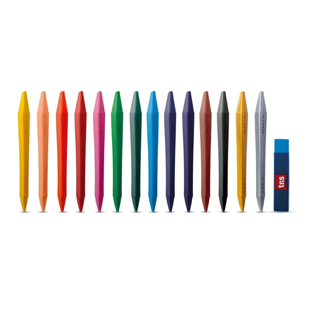 Kit Giz de Cera Apagável com 15 Peças - Tris