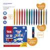 Kit Giz de Cera Apagável com 15 Peças - Tris