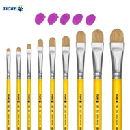 Pincel Chato Tigre 151 Língua de Gato Filbert