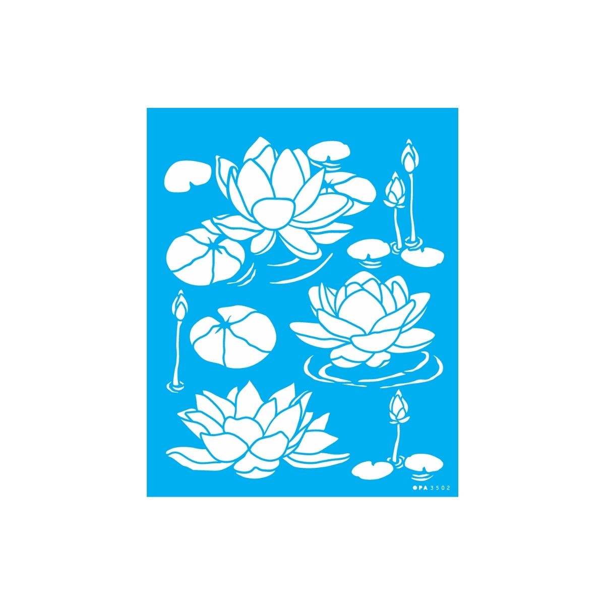 Stencil Opa 20x25cm - Flores Ciclame - 3503