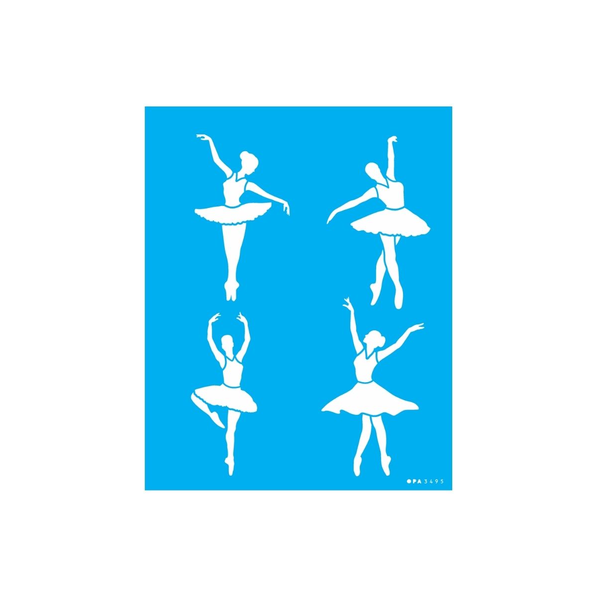 Stencil Opa 20x25cm - Bailarinas - 3495