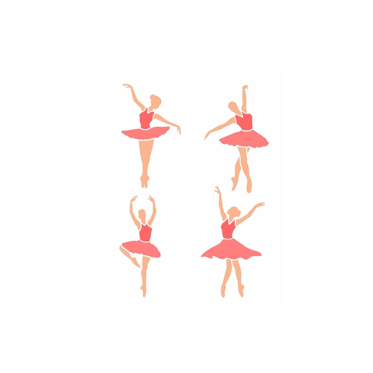 Stencil Opa 20x25cm - Bailarinas - 3495