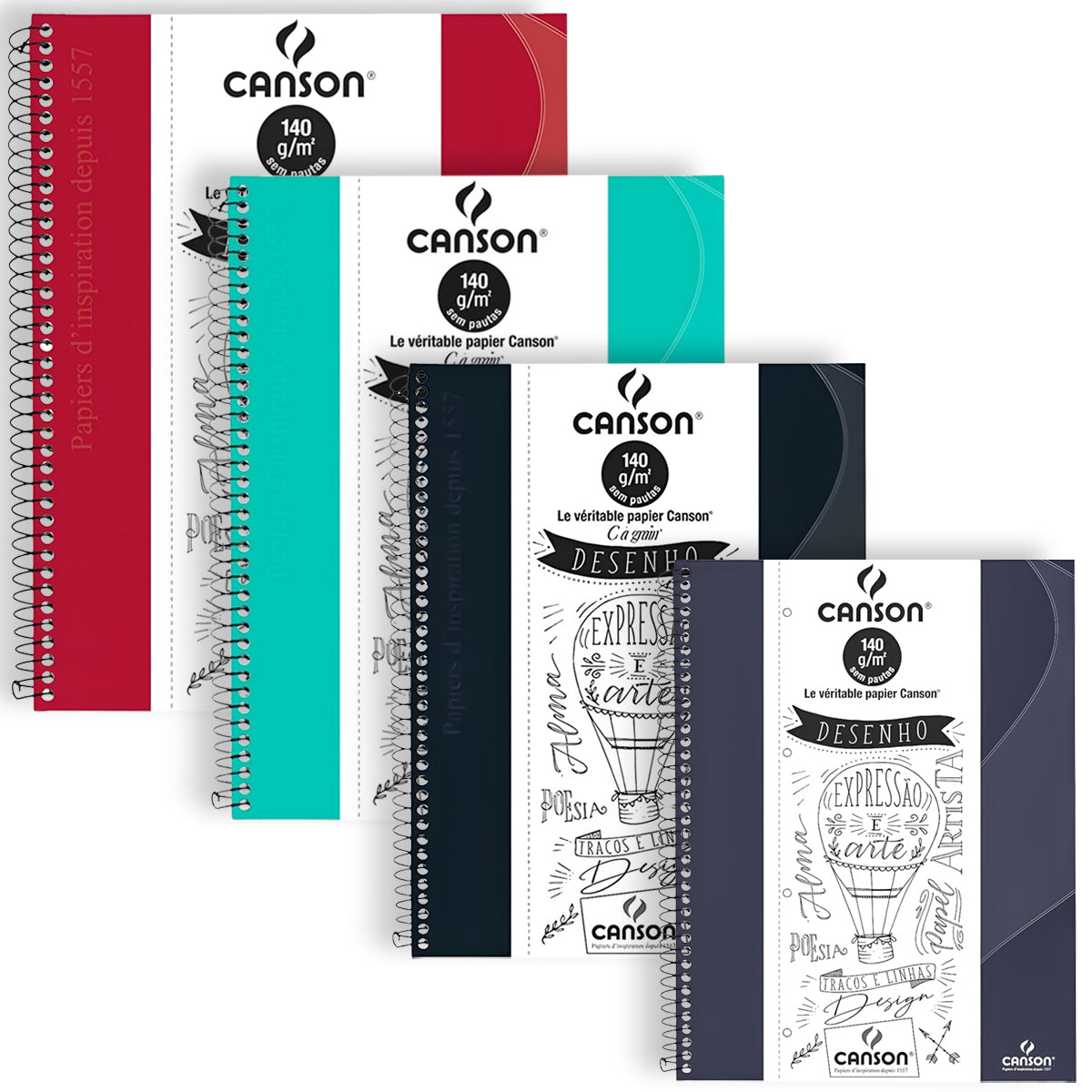 Caderno Canson Expressao e Arte Desenho 140 g/m² A4+ 22,2x29,7 40 Folhas