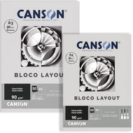 Bloco Canson Linha Técnica Layout 90 g/m² 50 Folhas