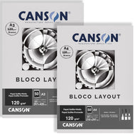 Bloco Canson Linha Técnica Layout 120 g/m² 50 Folhas
