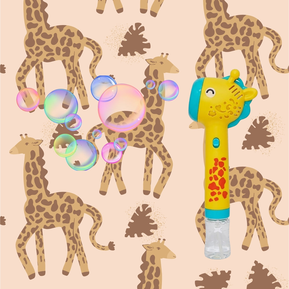 Lança Bolhas de Sabão 70 Ml Girafa com Luz - Make+