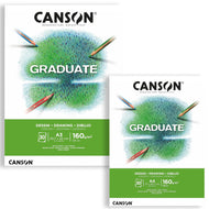 Bloco Canson Graduate Desenho 160 g/m² 30 Folhas Branco