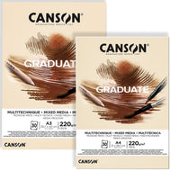 Bloco Canson Graduate Multi Técnica 220 g/m² 30 Folhas Creme