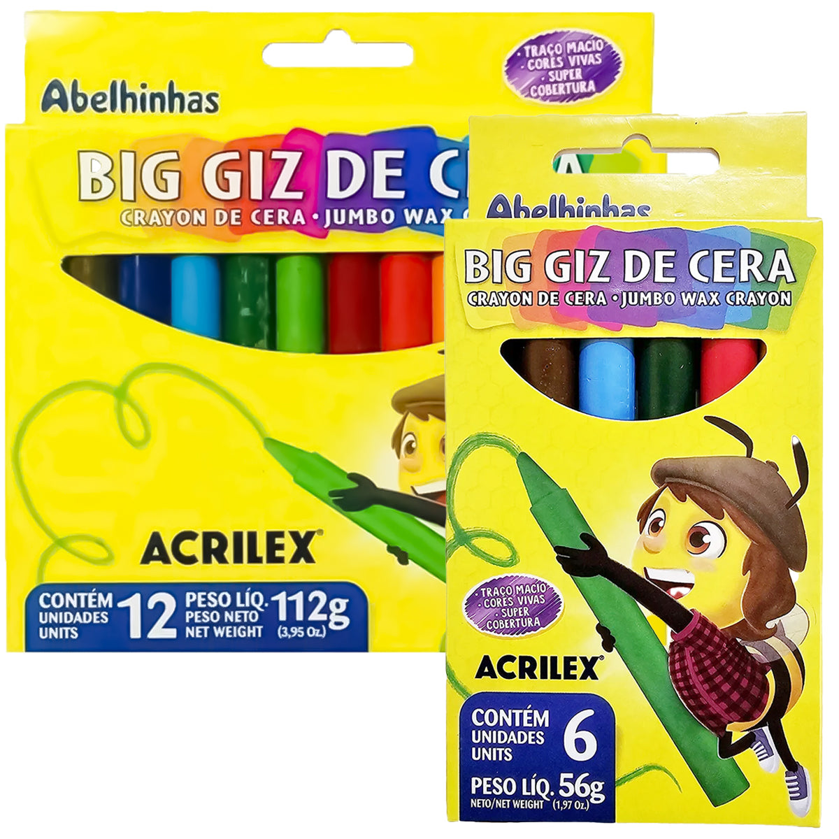 Estojo Gizao de Cera Big Acrilex 