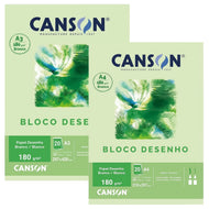 Bloco Canson Linha Tecnica Desenho 200g/m² 20 Folhas Branco