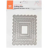 Faca de Corte Moldura Retangular Escalope 10,7x13,7cm para Scrapbook - Sunlit