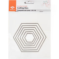 Faca de Corte Moldura Hexagonal 11,27x11,25cm para Scrapbook e Artesanato - Sunlit