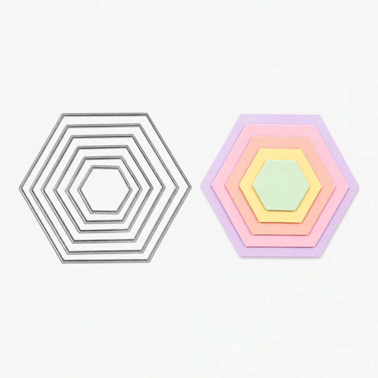 Faca de Corte Moldura Hexagonal 11.27X11.25Cm - Sunlit