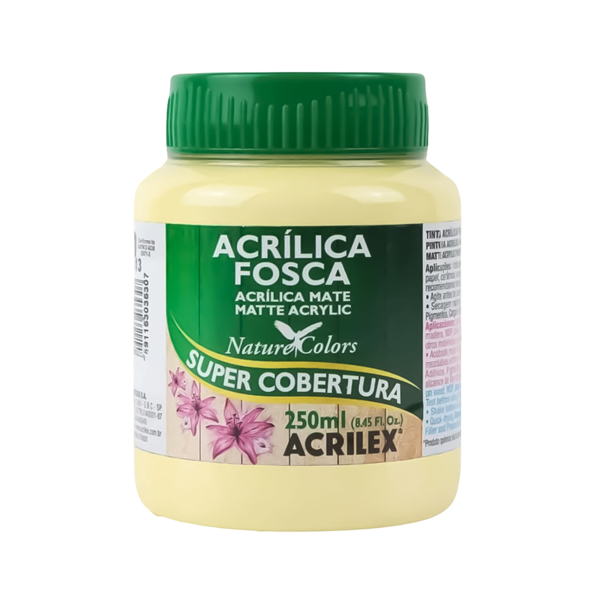 21652-tinta-acrilica-acrilex-fosca-250ml-808---amarelo-bebe-350076