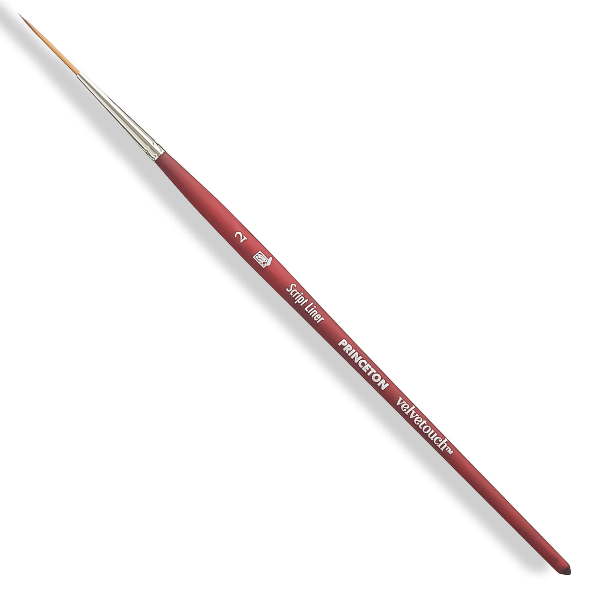 Pincel Profissional Princeton Velvetouch Plotter Pequeno Sintetico Cabo Curto 2