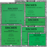 Bloco Aquarela Arches 300 g/m² Grao Fino