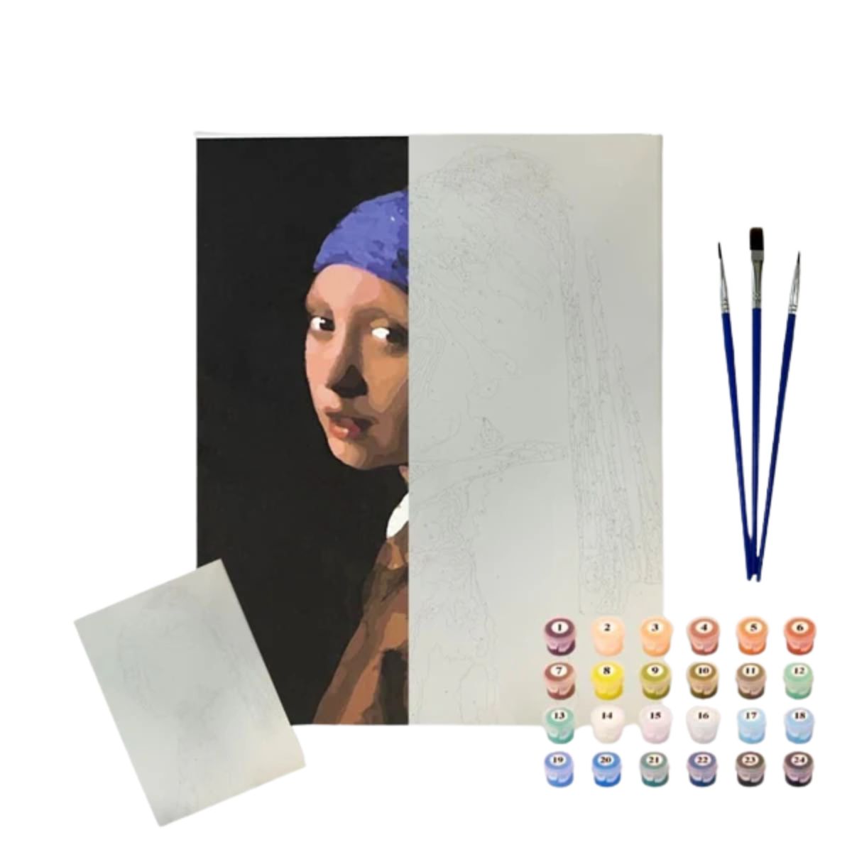 Kit Pintura Numerada Terapêutica Sinoart 40x50cm