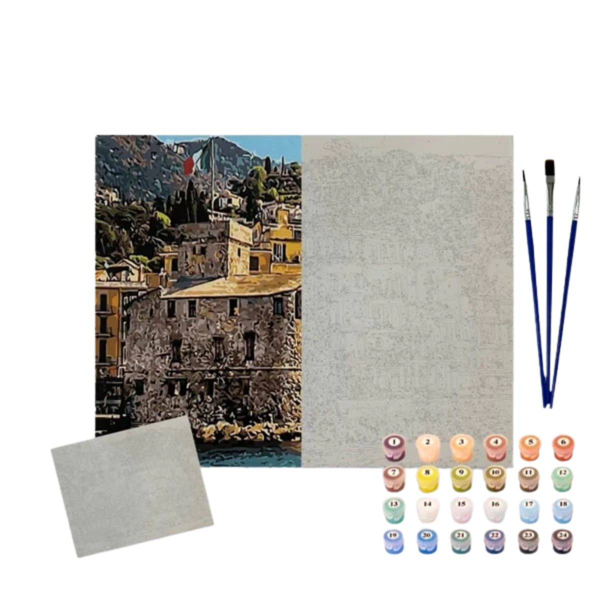 Kit Pintura Numerada Terapêutica Sinoart 40x50cm