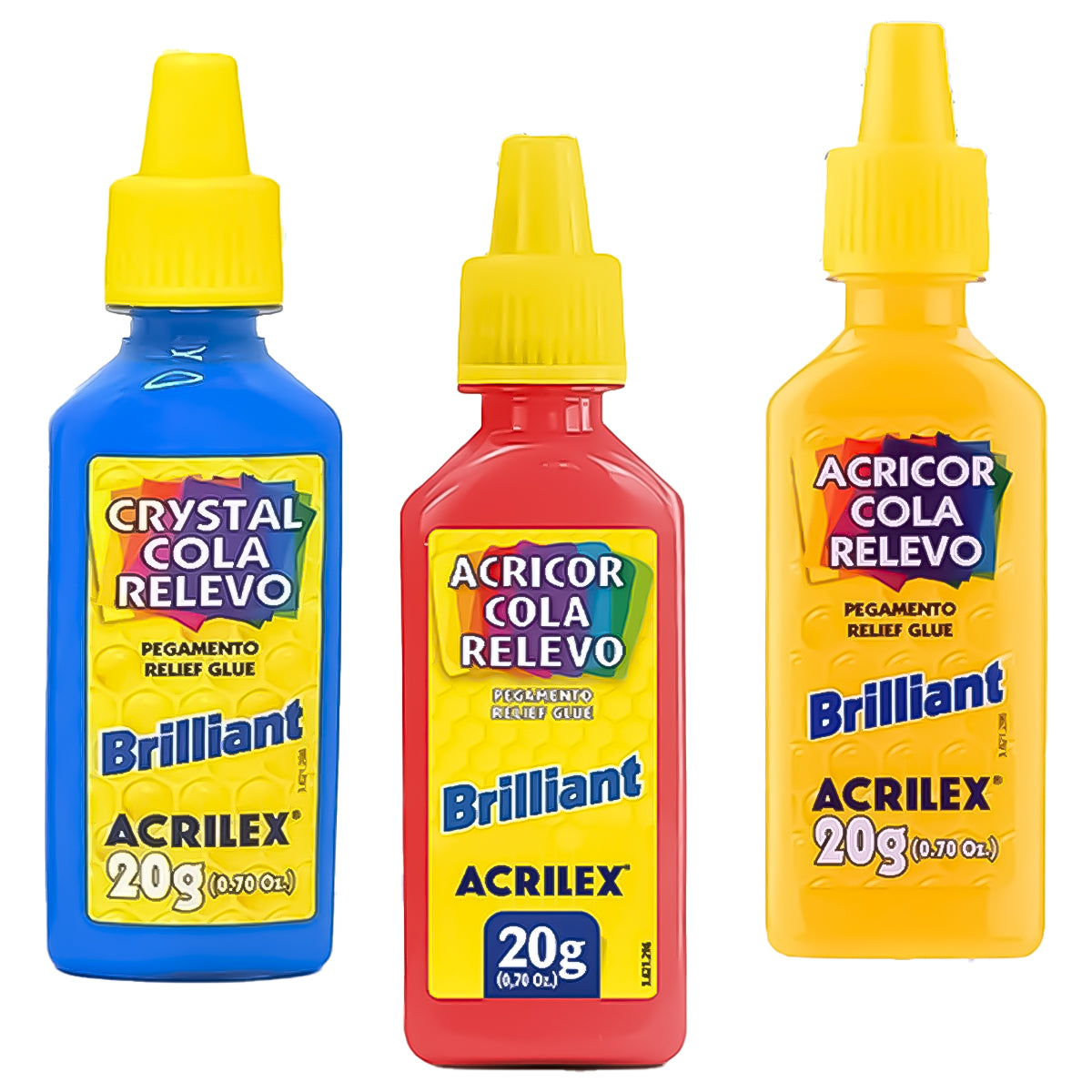 Cola Acricor Relevo Acrilex 20gr Brilhante 