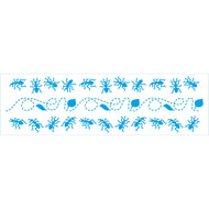 Stencil Barrado Formigas e Folhas 8x28cm para Pintura Decorativa e Artesanato Ste-457 - Litoarte