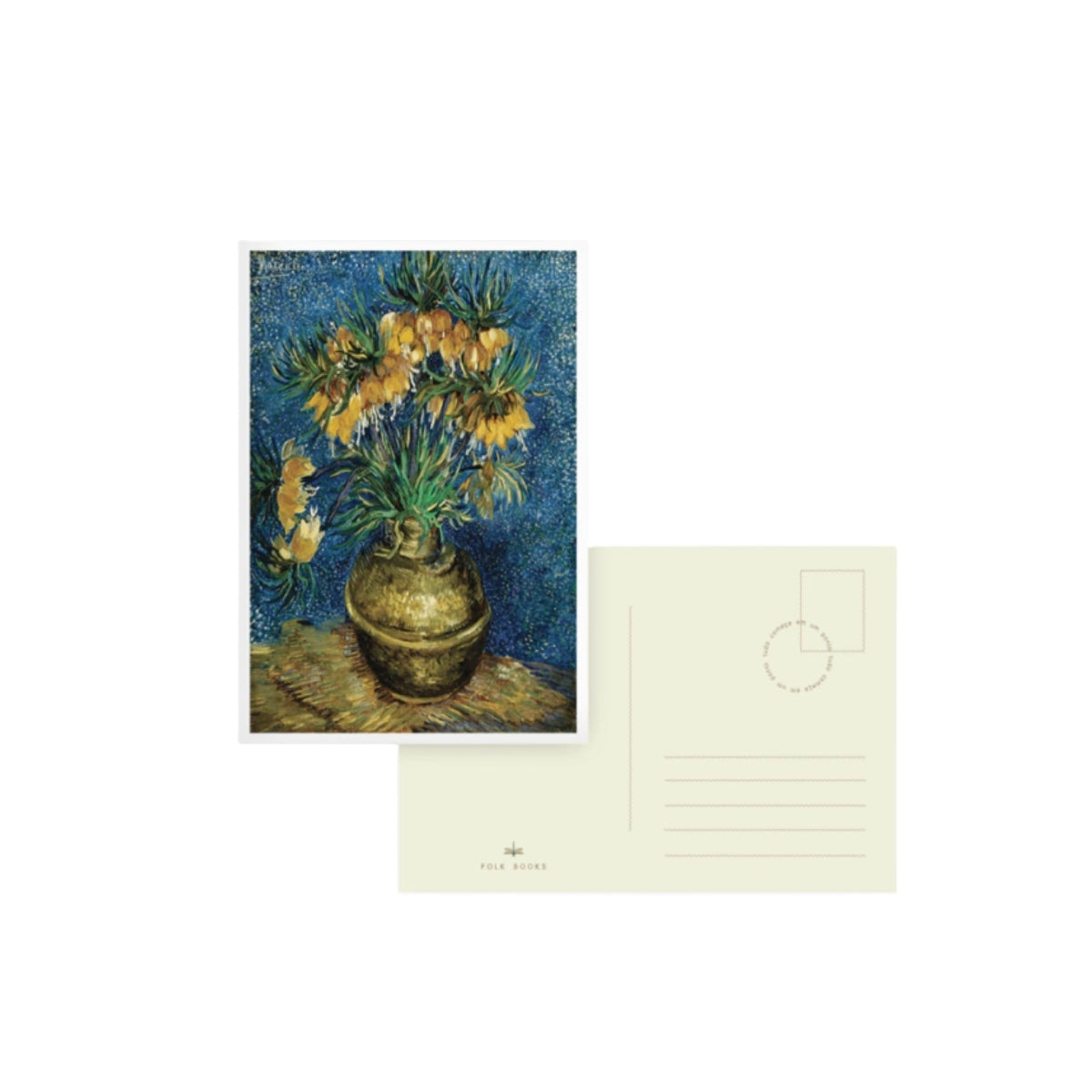 Cartão Postal 300g/m² 11,5x16,5cm - Girassóis de Van Gogh 3 - Folk Books