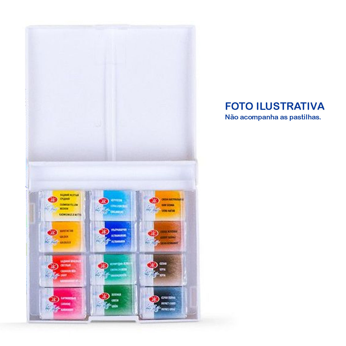 Estojo Vazio Aquarela 12 Pastilhas White Nights - Daniel Smith