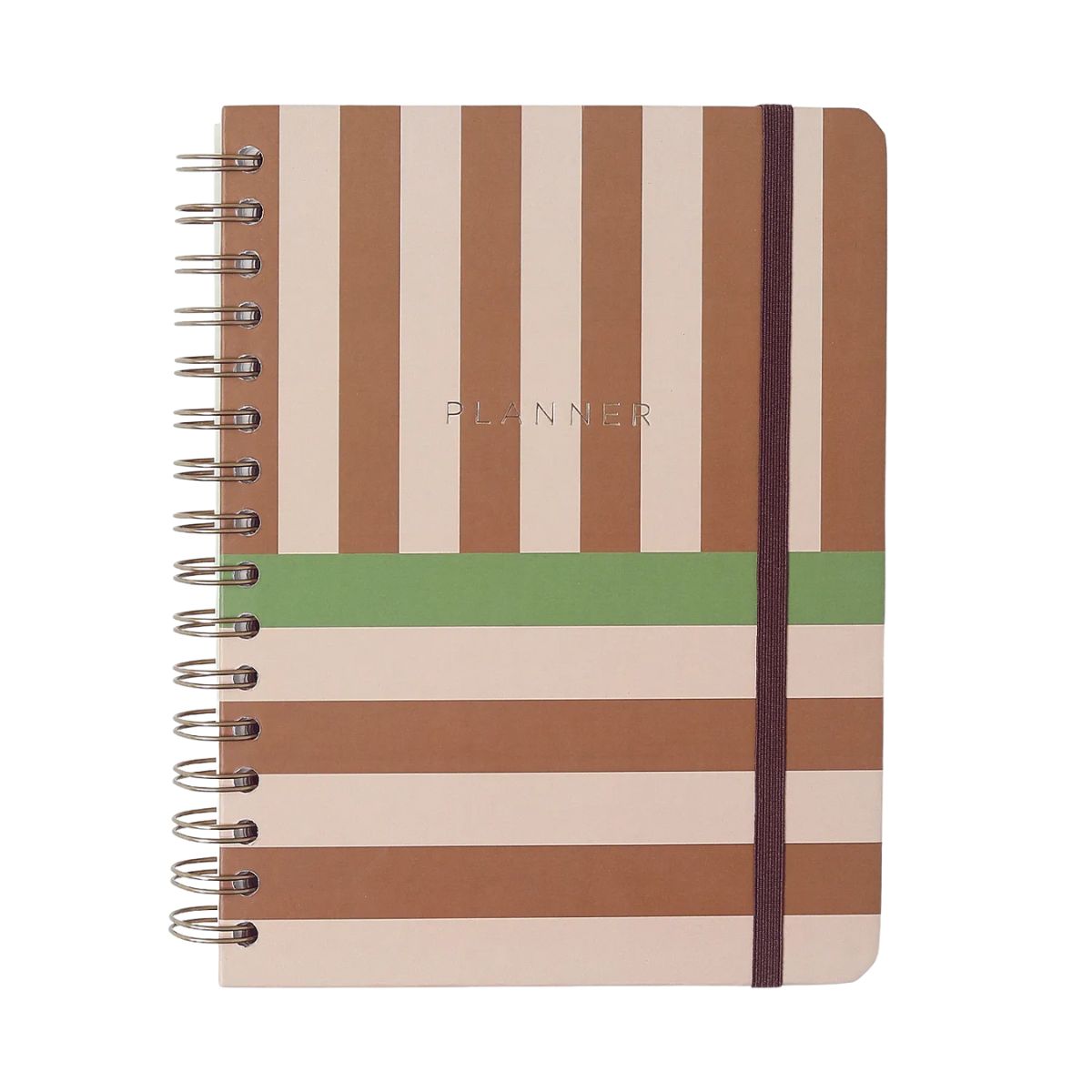 Planner Permanente Wire-o Cicero A5 14,8x21cm Semanal com Notas Mocha Pistache 100 Folhas 